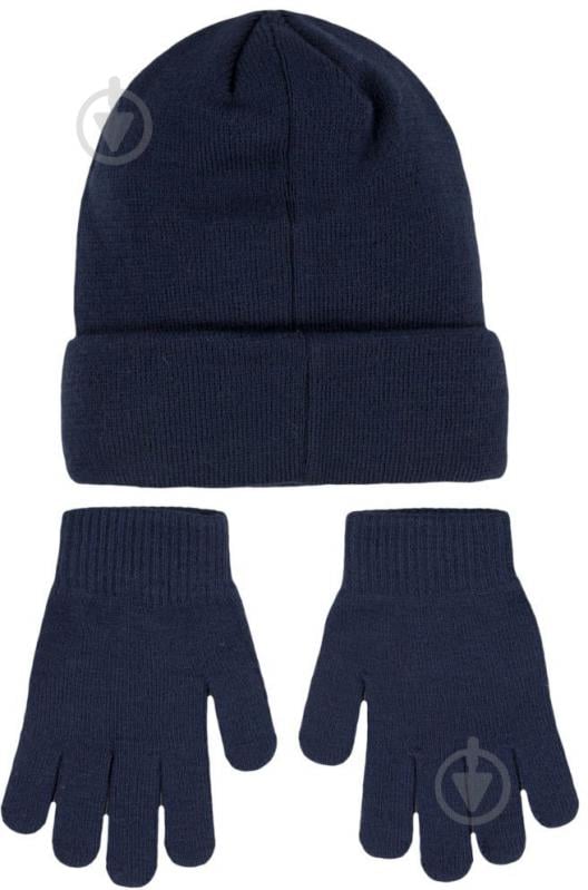 Комплект шапка+перчатки Nike CLUB BEANIE/GLOVE SET 9A2961-695 р.one size синий - фото 2