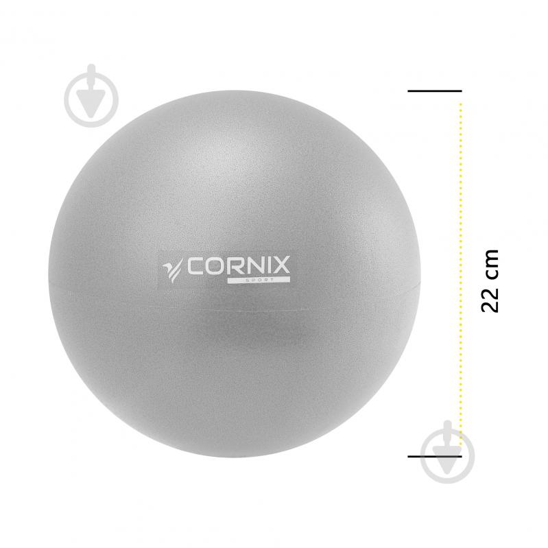Гімнастичний м'яч Cornix MiniGYMball Grey d22 см XR-0227 - фото 5 Гімнастичний м'яч Cornix MiniGYMball Grey d22 см XR-0227 - фото 5