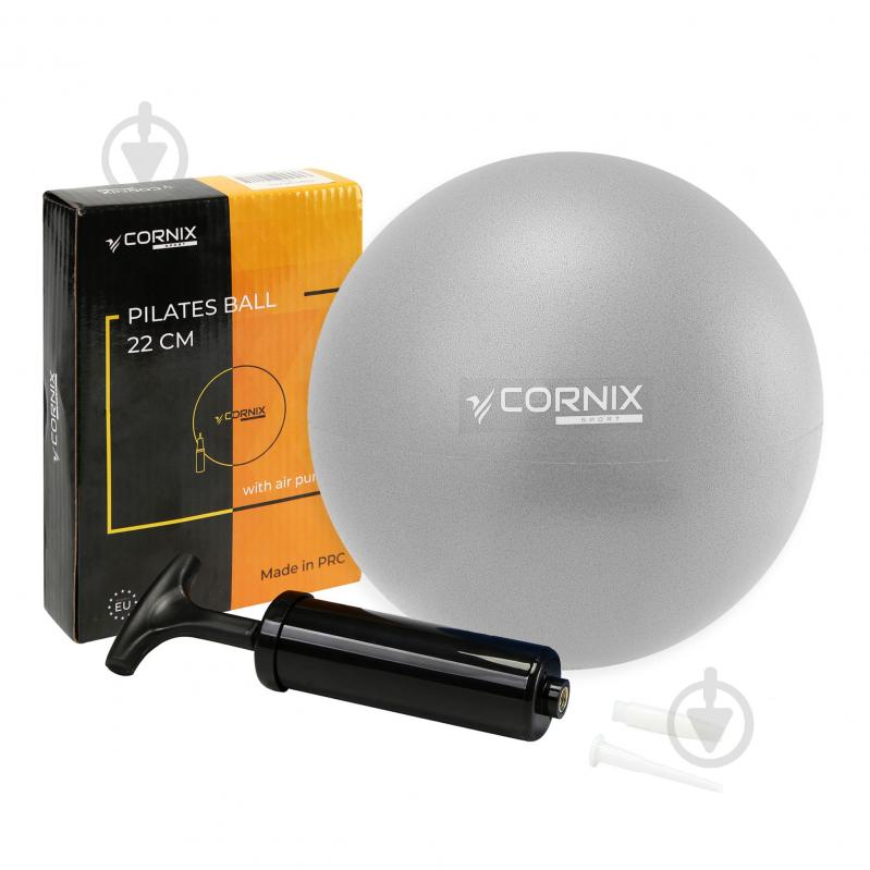 Гімнастичний м'яч Cornix MiniGYMball Grey d22 см XR-0227 - фото 1 Гімнастичний м'яч Cornix MiniGYMball Grey d22 см XR-0227 - фото 1
