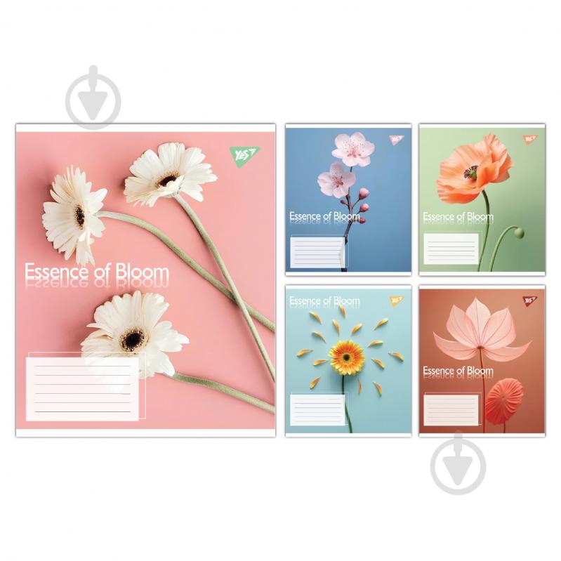 Набір шкільних зошитів Essence of Bloom 96 аркушів лінія 5 шт. YES - фото 1 Набір шкільних зошитів Essence of Bloom 96 аркушів лінія 5 шт. YES - фото 1