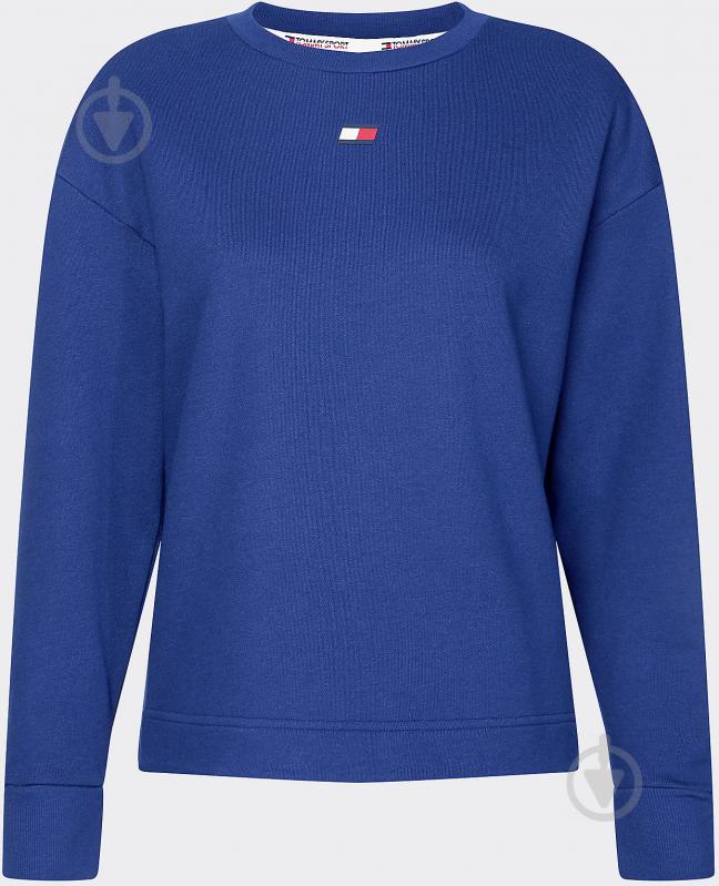 Джемпер Tommy Hilfiger OPEN BACK TAPE FLEECE CREW S10S100477-C7H р. L синий - фото 5