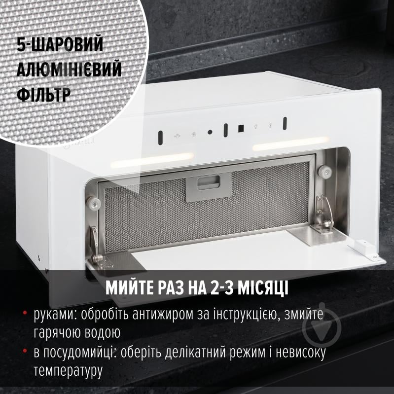 Вытяжка Perfelli NUOVA 6NWR BIANCO - фото 5 Вытяжка Perfelli NUOVA 6NWR BIANCO - фото 5