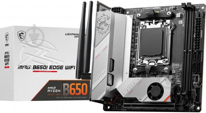 Материнская плата MSI 911-7D73-008 (Socket AM5, AMD B650, mini ITX) - фото 1 Материнская плата MSI 911-7D73-008 (Socket AM5, AMD B650, mini ITX) - фото 1