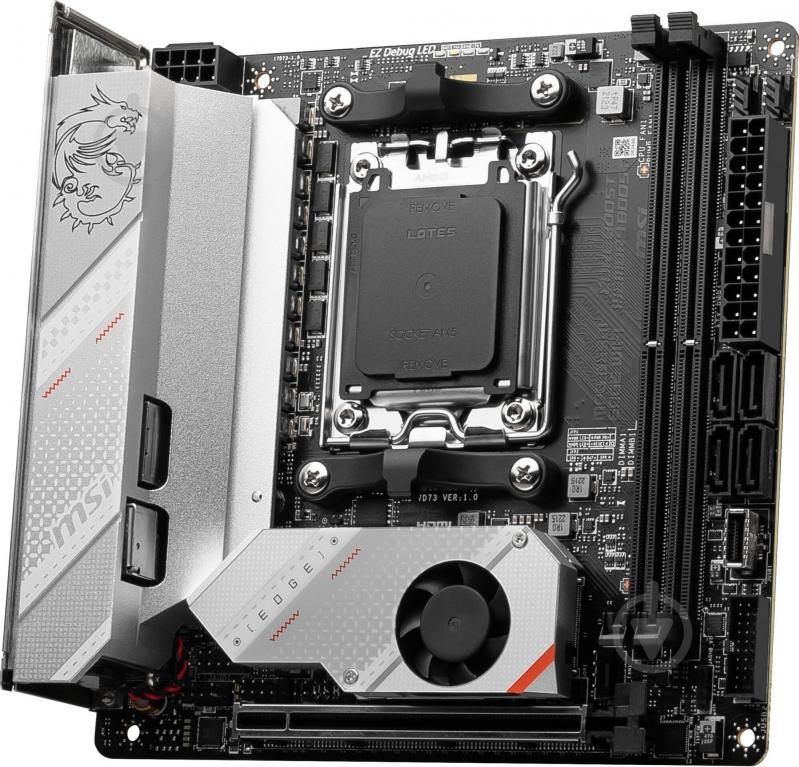 Материнская плата MSI 911-7D73-008 (Socket AM5, AMD B650, mini ITX) - фото 4 Материнская плата MSI 911-7D73-008 (Socket AM5, AMD B650, mini ITX) - фото 4