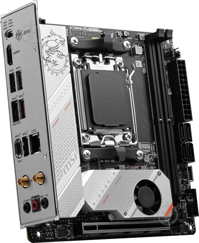 Материнская плата MSI 911-7D73-008 (Socket AM5, AMD B650, mini ITX) - фото 3 Материнская плата MSI 911-7D73-008 (Socket AM5, AMD B650, mini ITX) - фото 3