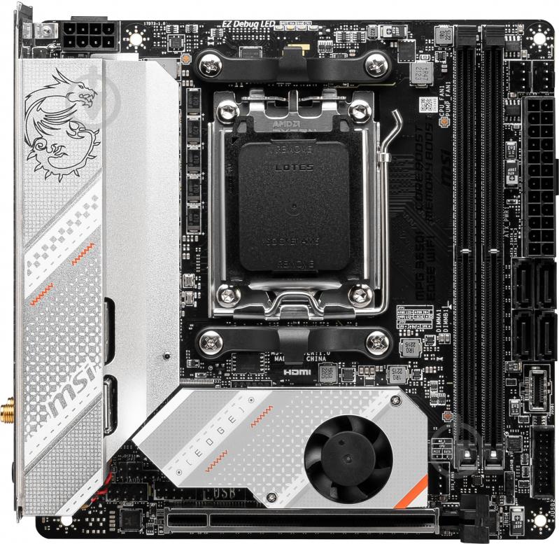 Материнская плата MSI 911-7D73-008 (Socket AM5, AMD B650, mini ITX) - фото 2 Материнская плата MSI 911-7D73-008 (Socket AM5, AMD B650, mini ITX) - фото 2