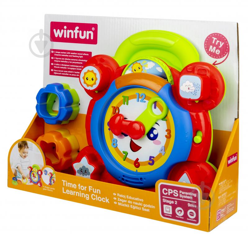 Игрушка-сортер Winfun Часы 0675-NL - фото 3