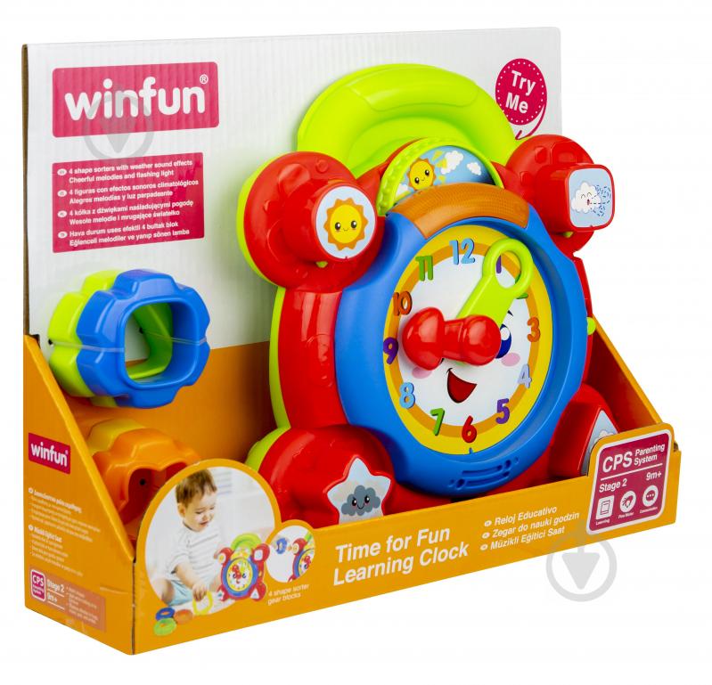 Игрушка-сортер Winfun Часы 0675-NL - фото 2