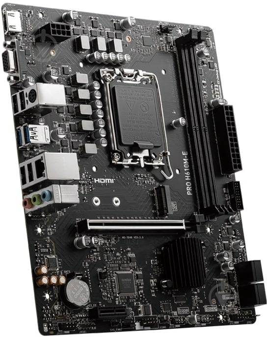 Материнська плата MSI 911-7D48-070 (Socket 1700, Intel H610, micro ATX) - фото 3 Материнська плата MSI 911-7D48-070 (Socket 1700, Intel H610, micro ATX) - фото 3