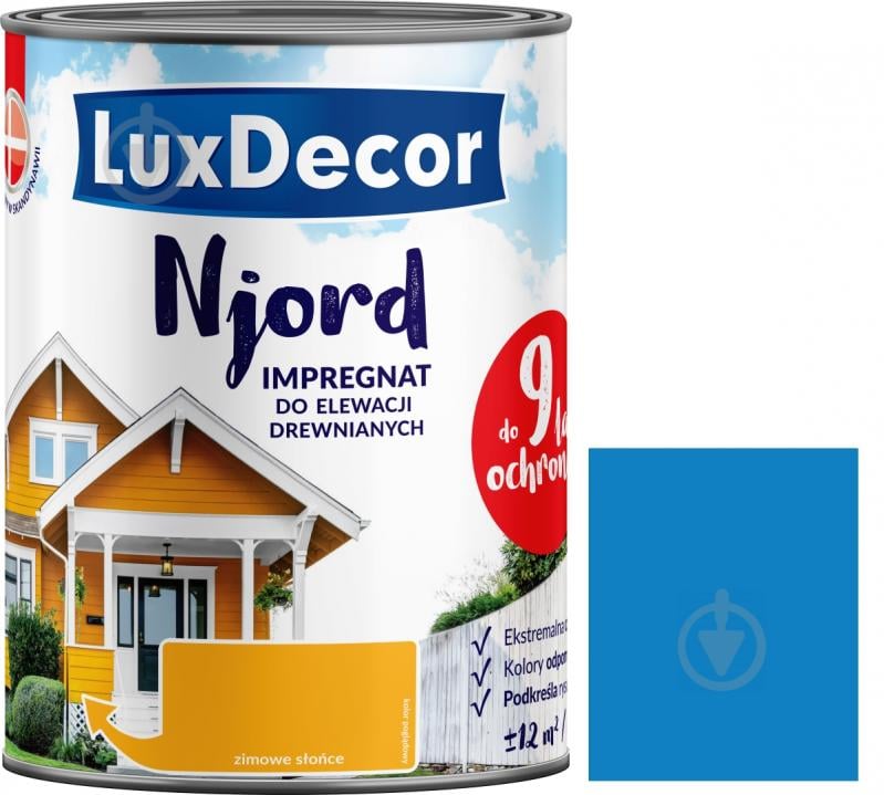 Імпрегнат LuxDecor Njord Безхмарне небо мат 0,75 л 0,9 кг - фото 1