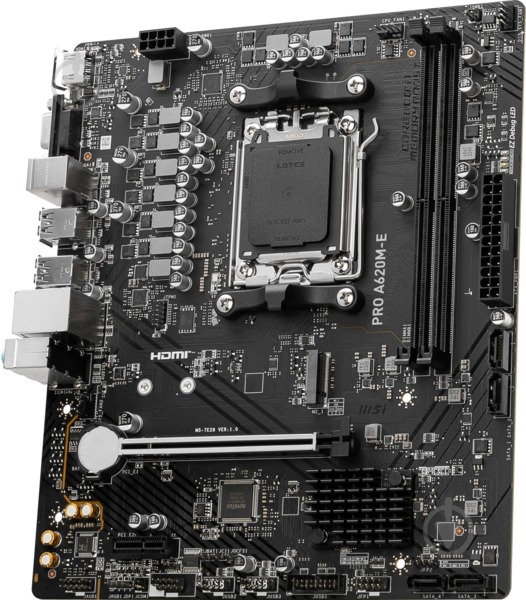 Материнская плата MSI 911-7E28-014 (Socket AM5, AMD A620, micro ATX) - фото 4
