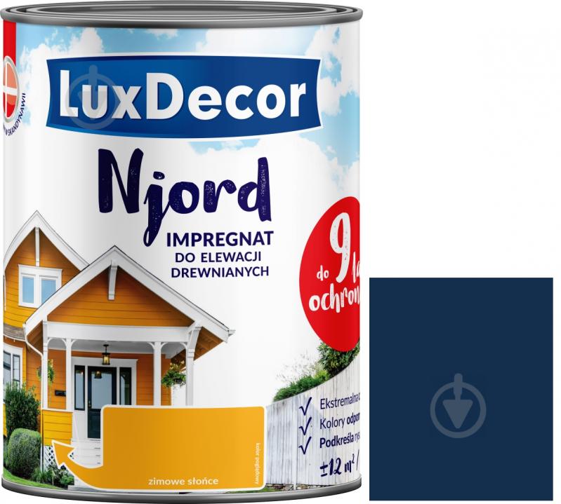 Імпрегнат LuxDecor Njord Глибина Фіорду мат 2,5 л 2,75 кг - фото 1