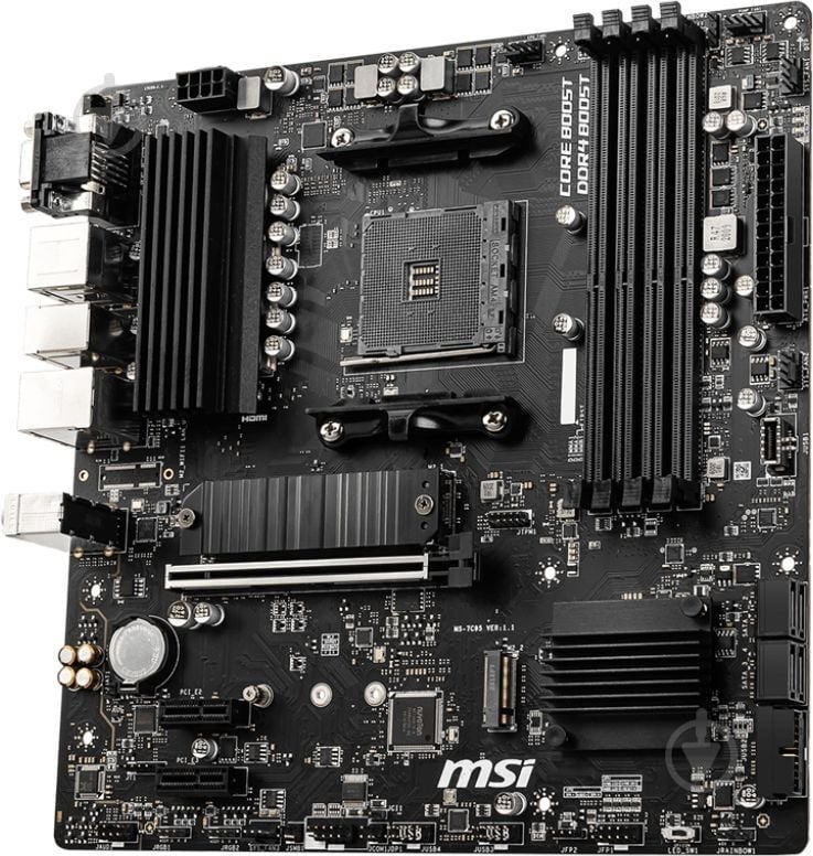 Материнська плата MSI 911-7C95-084 (Socket AM4, AMD B550, micro ATX) - фото 4