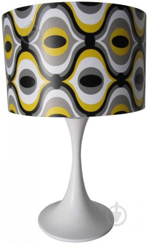 Настольная лампа декоративная Arte Lamp Zulu 1x40 Вт E27 белый/разноцветный A1960LT-1WH - фото 1