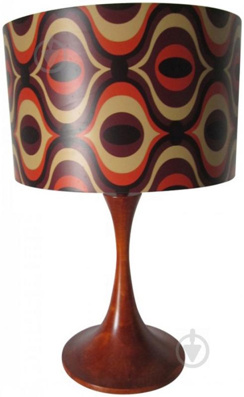 Настольная лампа декоративная Arte Lamp Zulu 1x40 Вт E27 коричневый/разноцветный A1962LT-1BR - фото 1