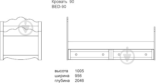 УЦІНКА! ліжко-диван Aqua Rodos Miss Flower MsFlBed-S-90 90x200 см кремовий (УЦ №171) - фото 4