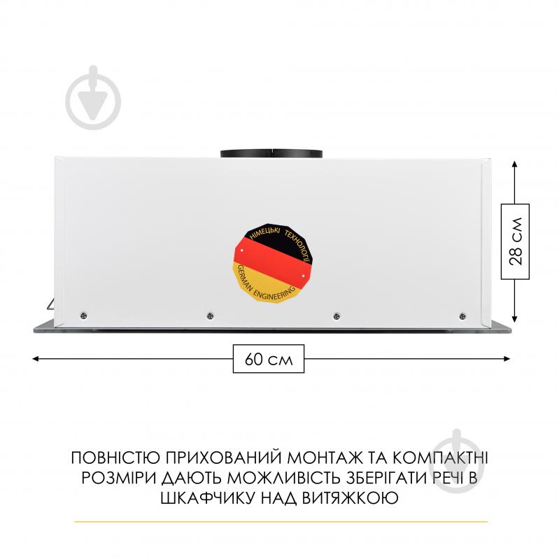 Вытяжка WEILOR LUMINA WBG 68 WHITE - фото 16