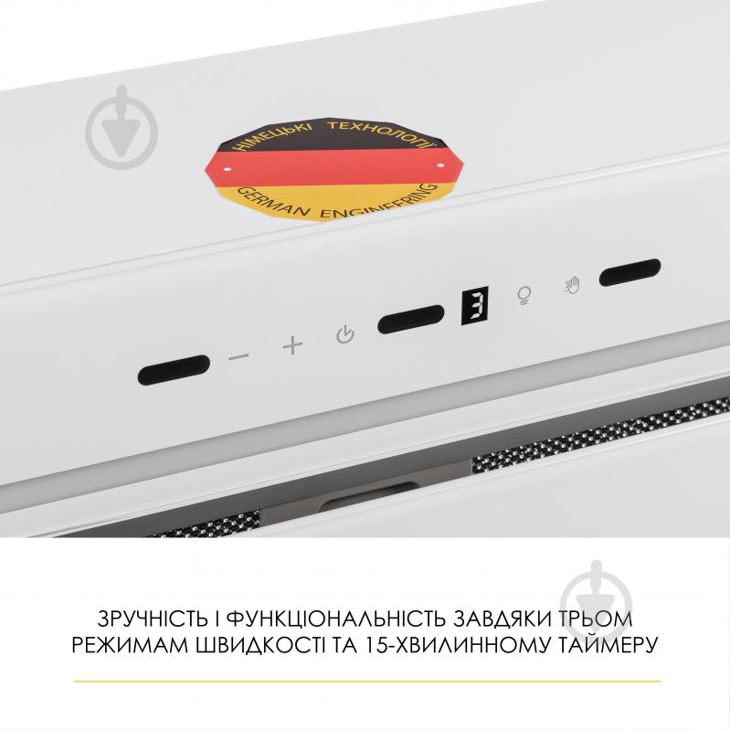 Вытяжка WEILOR LUMINA WBG 68 WHITE - фото 9