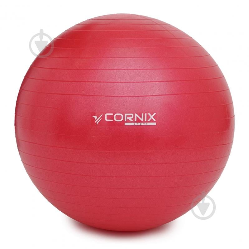 М'яч для фітнесу Cornix Anti-Burst Red d55 см XR-0018 - фото 5 М'яч для фітнесу Cornix Anti-Burst Red d55 см XR-0018 - фото 5