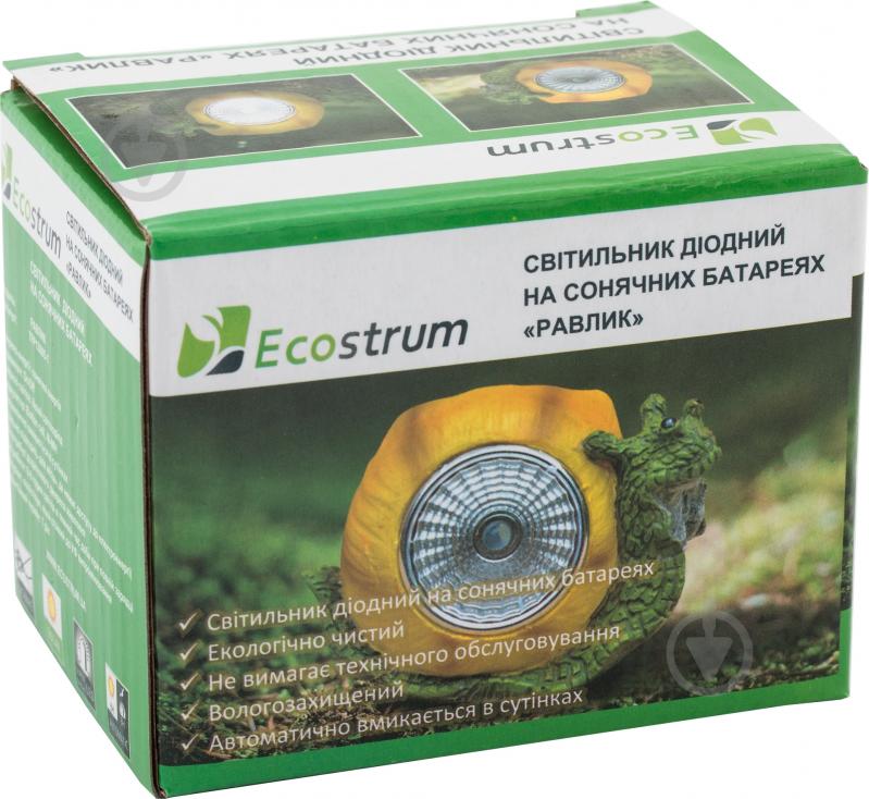 Светильник на солнечной батарее Ecostrum LED Улитка 1,2 Вт IP44 зеленый TFP13005-1 - фото 4