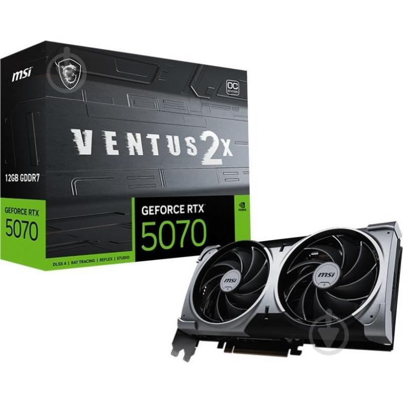 Відеокарта MSI GeForce RTX 5070 VENTUS 2X OC 12GB GDDR7 192bit (912-V532-003) - фото 6 Відеокарта MSI GeForce RTX 5070 VENTUS 2X OC 12GB GDDR7 192bit (912-V532-003) - фото 6