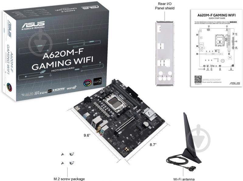 Материнская плата Asus 90MB1KT0-M0EAY0 (Socket AM5, AMD A620, micro ATX) - фото 8