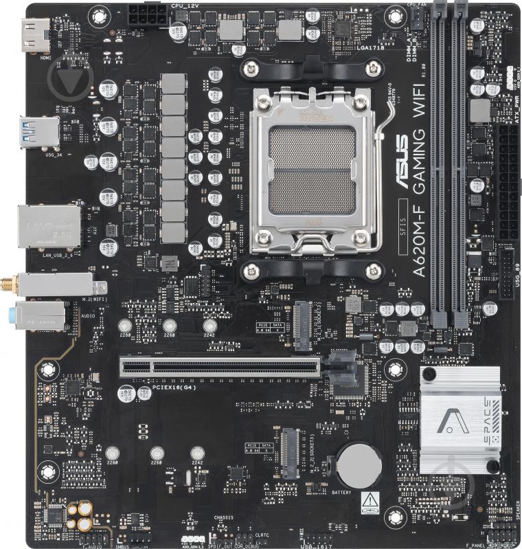 Материнская плата Asus 90MB1KT0-M0EAY0 (Socket AM5, AMD A620, micro ATX) - фото 2