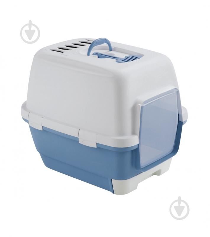Туалет-домик Cathy Clever & Smart 58х45х48 см пластик голубой - фото 1
