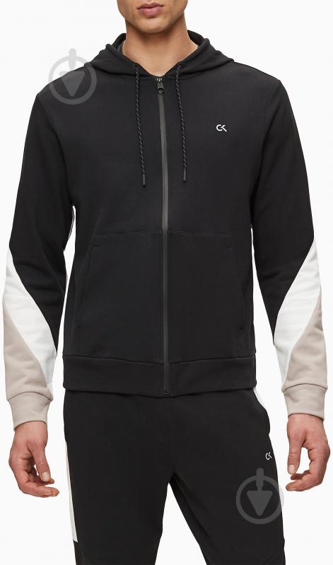 Джемпер Calvin Klein Performance FULL ZIP HOODED JACKET 00GMS0J469-007 р. L чорний - фото 1