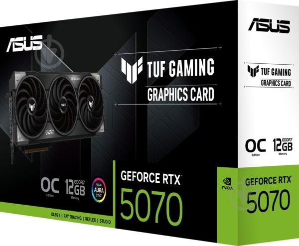 Відеокарта Asus GeForce RTX 5070 OC TUF 12GB GDDR7 192bit (90YV0LZ0-M0NA00) - фото 10 Відеокарта Asus GeForce RTX 5070 OC TUF 12GB GDDR7 192bit (90YV0LZ0-M0NA00) - фото 10