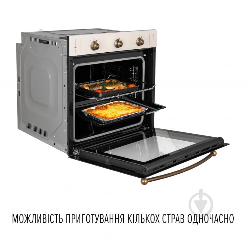 Духовой шкаф Perfelli RETRO 6M8L BEIGE - фото 12