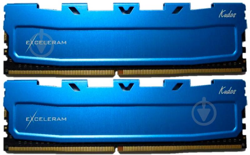 Оперативная память Exceleram DDR4 SDRAM 16 GB (2x8GB) 2400 MHz (EKBLUE4162416AD) Blue Kudos - фото 1