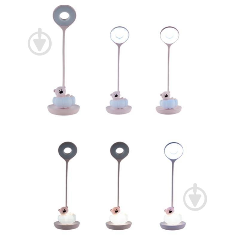 Настольная лампа KITE LED Cloudy Bear 2,5 Вт розовый K24-493-2-2 - фото 4