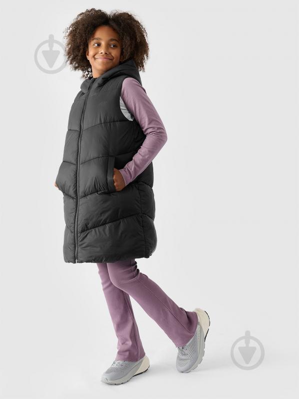 Жилет 4F VEST JACKET F130 4FJWAW24TVJAF130-20S р.140 чорний - фото 2