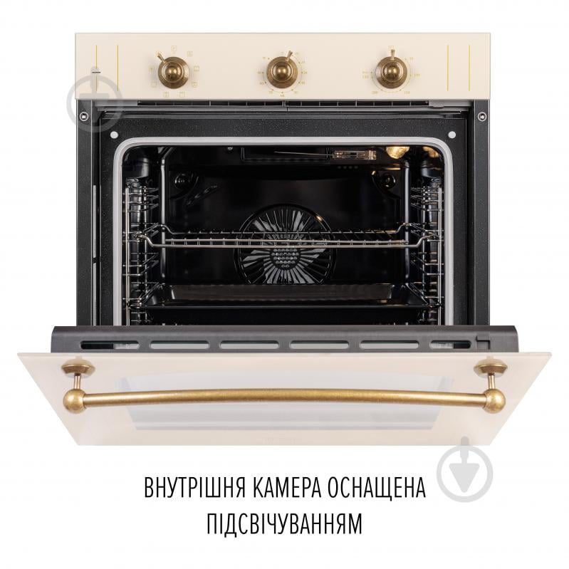 Духовой шкаф Perfelli VINTAGE 6M8L BEIGE - фото 9