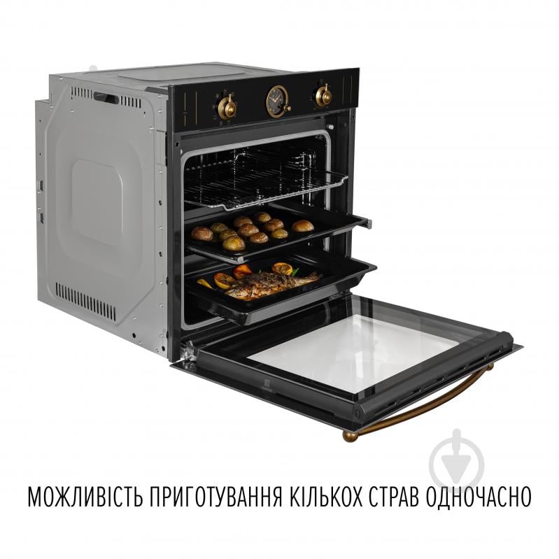 Духовой шкаф Perfelli VINTAGE 6A8N NERO - фото 13