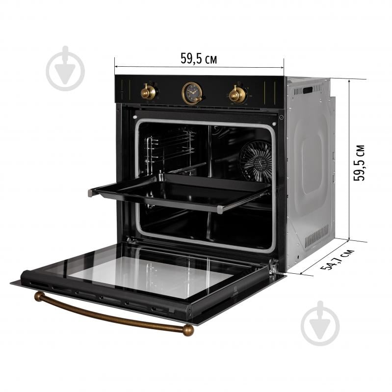 Духовой шкаф Perfelli VINTAGE 6A8N NERO - фото 18