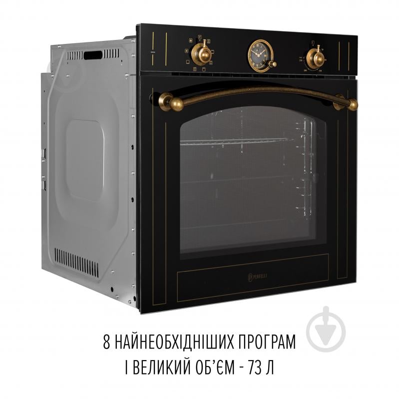 Духовой шкаф Perfelli VINTAGE 6A8N NERO - фото 3
