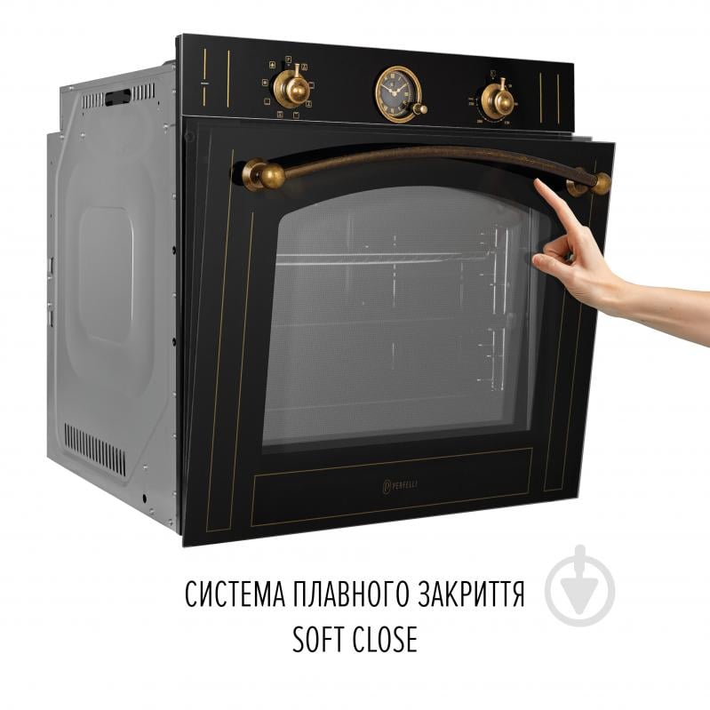 Духовой шкаф Perfelli VINTAGE 6A8N NERO - фото 5