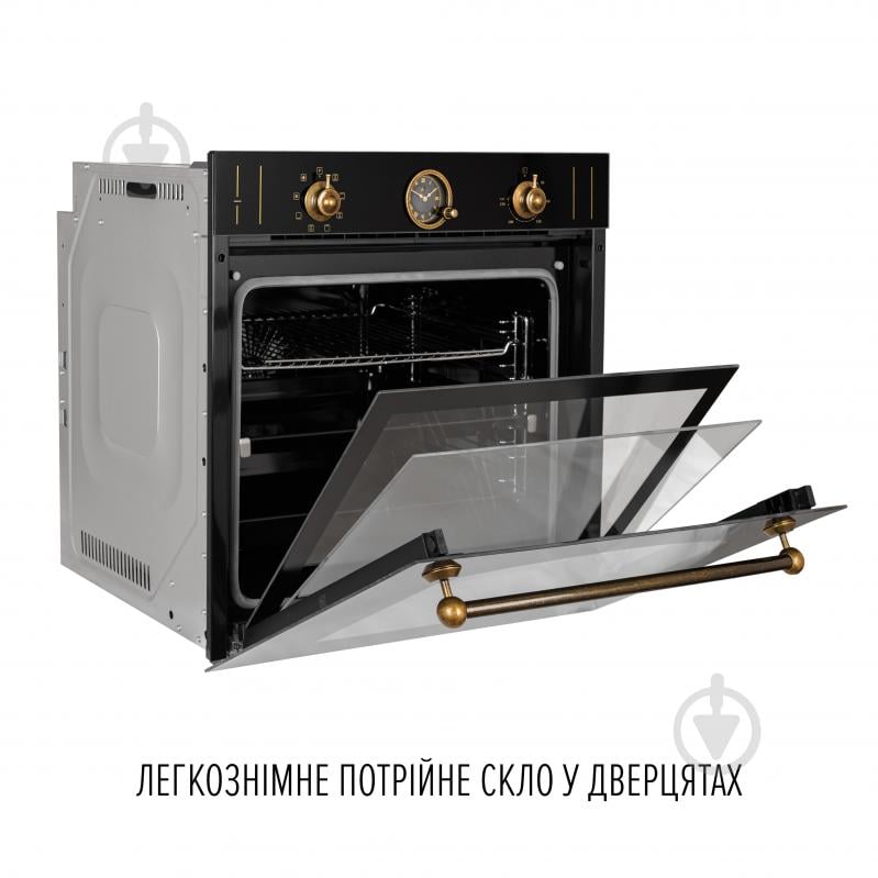 Духовой шкаф Perfelli VINTAGE 6A8N NERO - фото 6