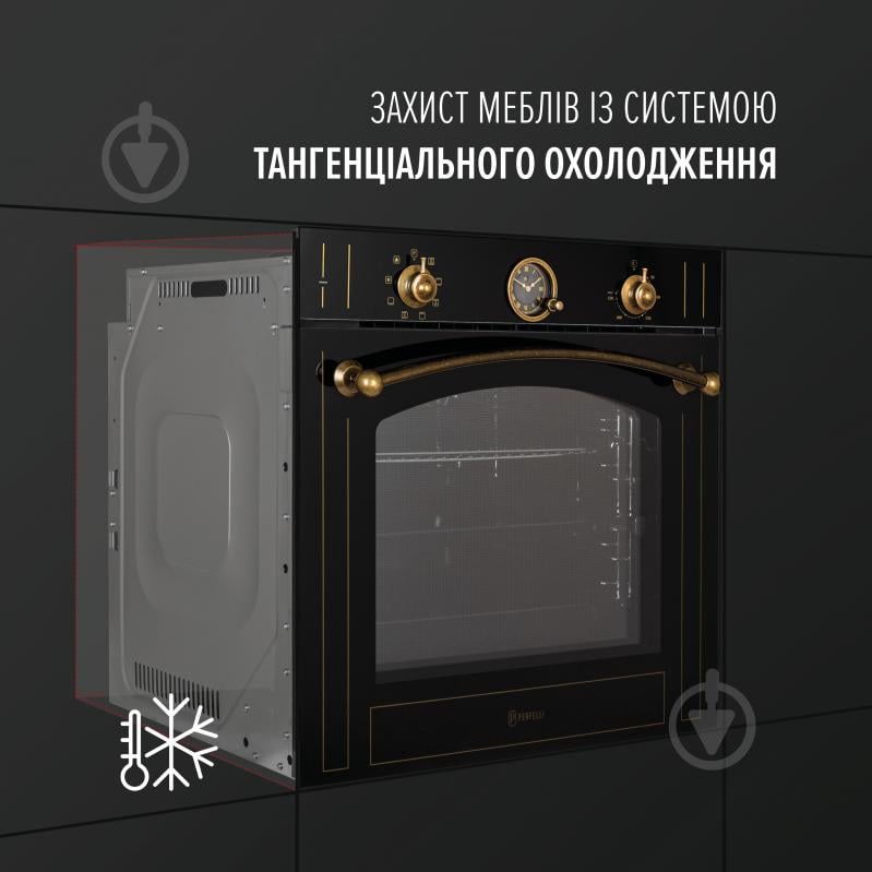 Духовой шкаф Perfelli VINTAGE 6A8N NERO - фото 7