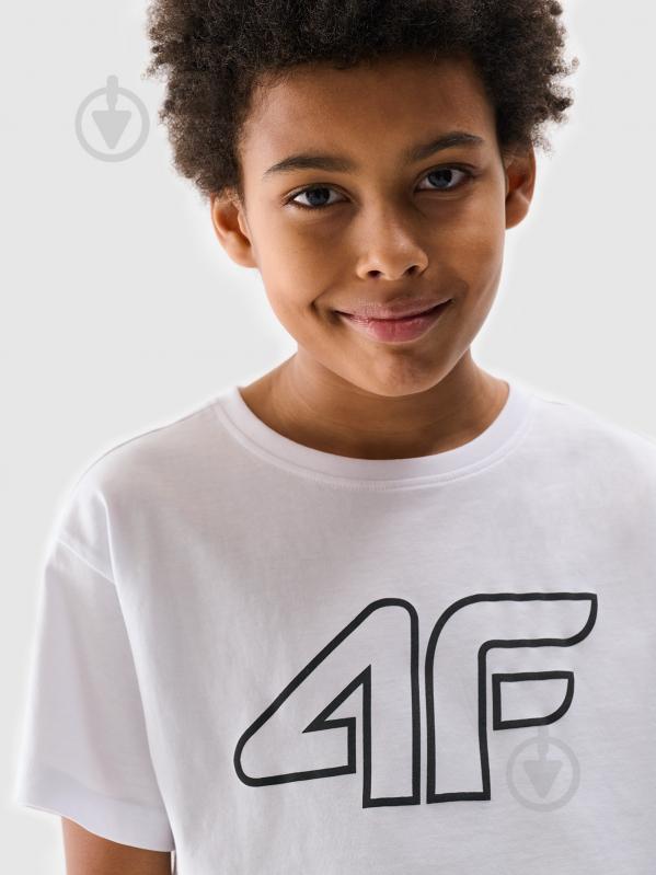 Футболка 4F TSHIRT M2331 4FJWMM00TTSHM2331-10S р.146 білий - фото 4 Футболка 4F TSHIRT M2331 4FJWMM00TTSHM2331-10S р.146 білий - фото 4