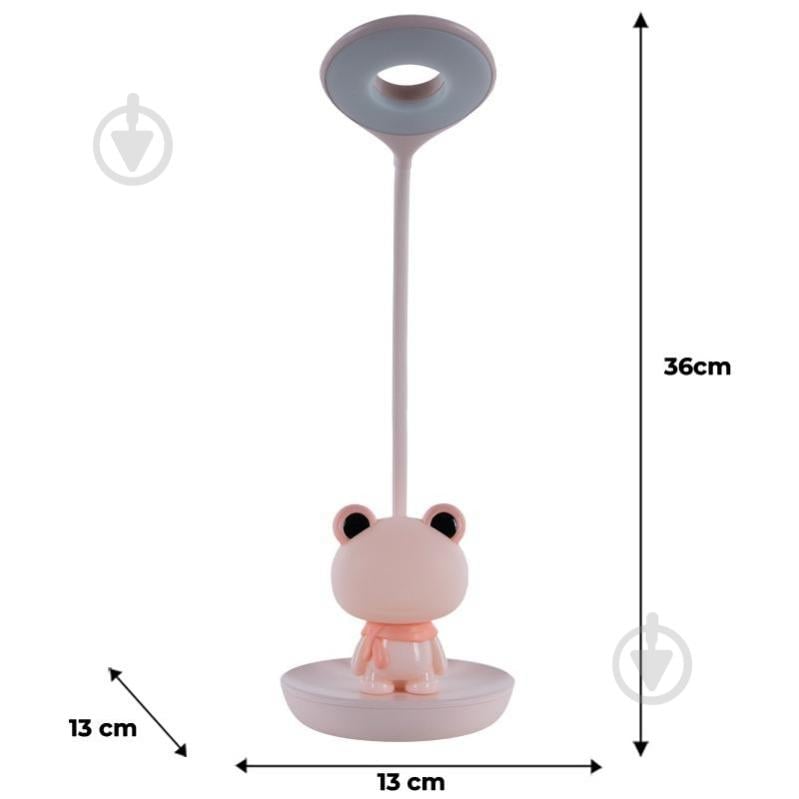 Настольная лампа KITE LED Froggy 2,5 Вт розовый K24-492-3-2 - фото 3 Настольная лампа KITE LED Froggy 2,5 Вт розовый K24-492-3-2 - фото 3