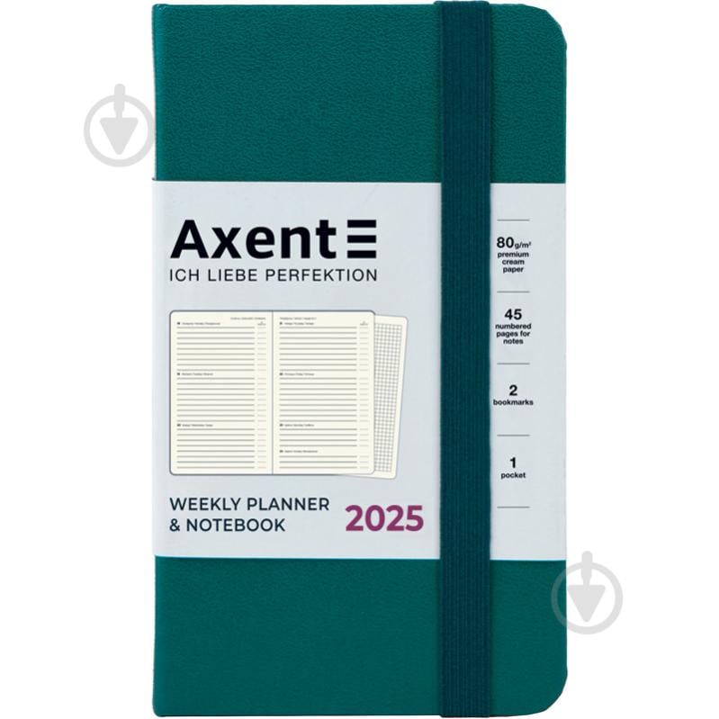 Еженедельник датированный Pocket 90x150 мм Axent Strong A6 2025 8508-25-31-A - фото 1