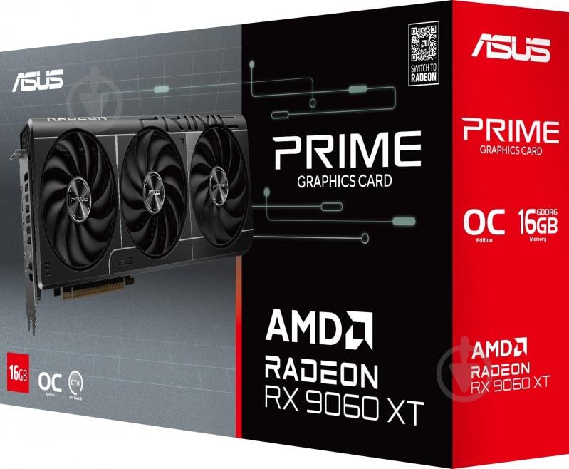 Відеокарта Asus Radeon RX 9060 XT OC PRIME 16GB GDDR6 128bit (90YV0LF1-M0NA00) - фото 9 Відеокарта Asus Radeon RX 9060 XT OC PRIME 16GB GDDR6 128bit (90YV0LF1-M0NA00) - фото 9