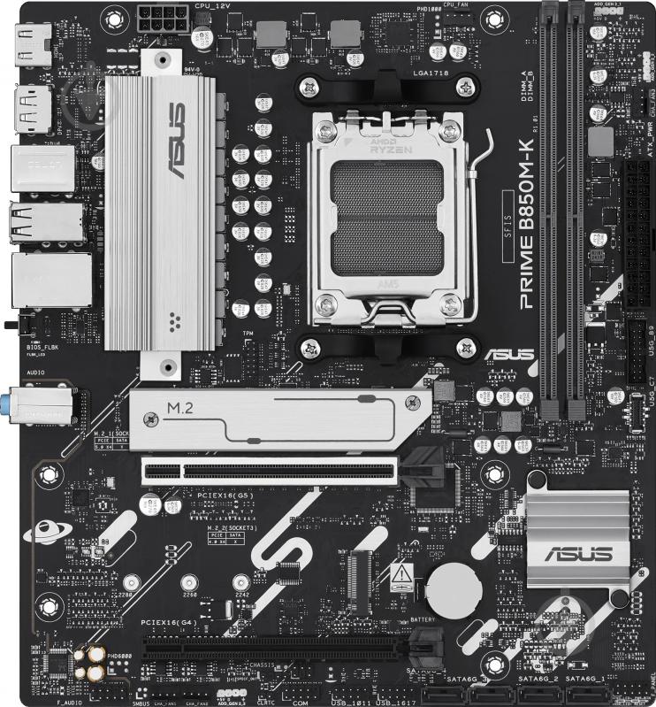 Материнська плата Asus 90MB1LV0-M0EAY0 (Socket AM5, AMD B850, micro ATX) - фото 3