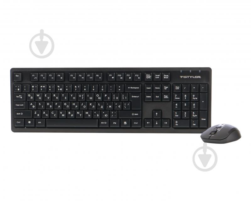 Комплект клавіатура та миша A4Tech FG1200S (Black) - фото 1