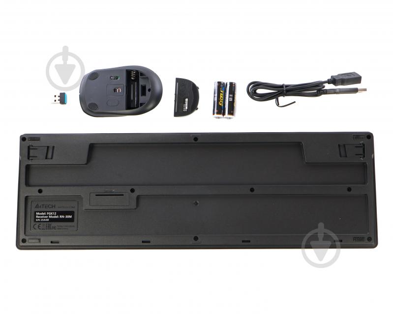 Комплект клавіатура та миша A4Tech FG1200S (Black) - фото 4