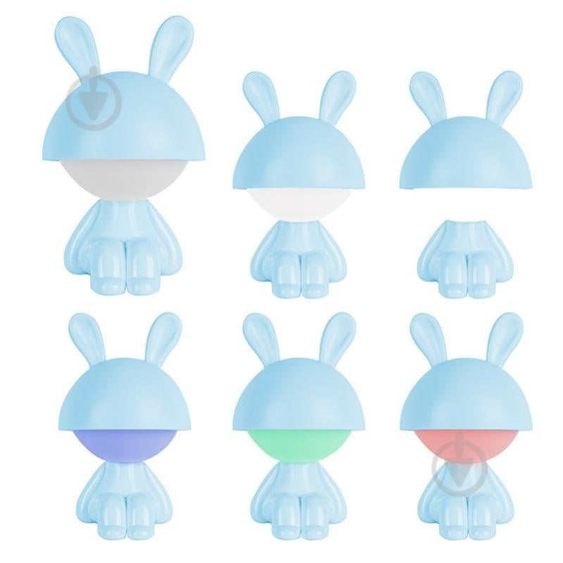 Світильник-нічник LED KITE Cute Bunny 2,5 Вт блакитний K25-316-1-3 - фото 4
