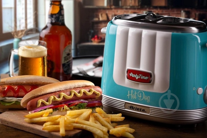 Бутербродниця Ariete 0206 - HOT DOG BLUE - фото 4